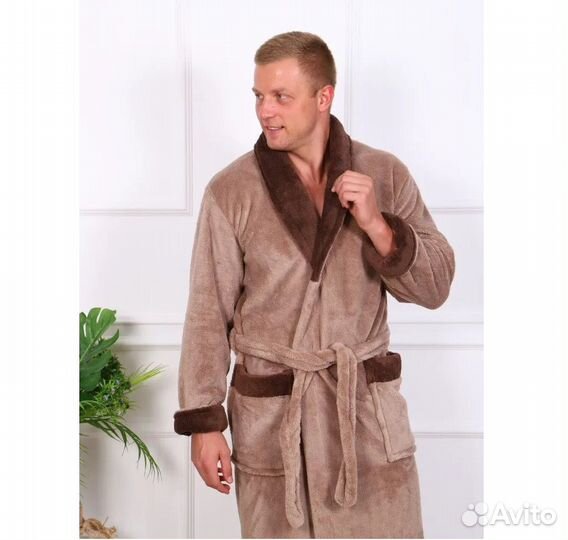 Халат тёплый мягкий длинный новый