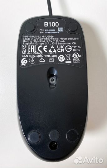 Мышь logitech b100