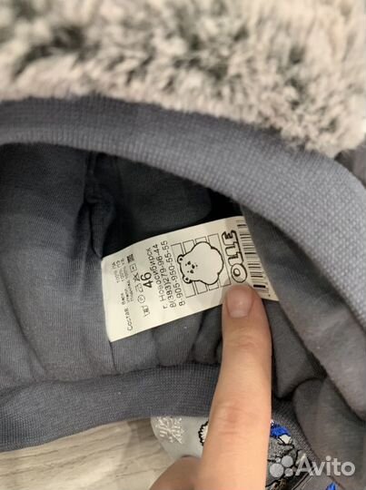 Зимняя шапка с варежками