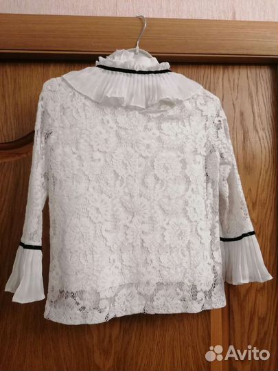 Кружевная блузка Карамели, рост 134 см