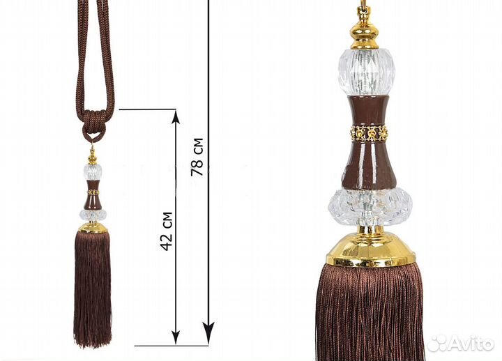 Кистевые подхваты для штор (пара) новые варианты