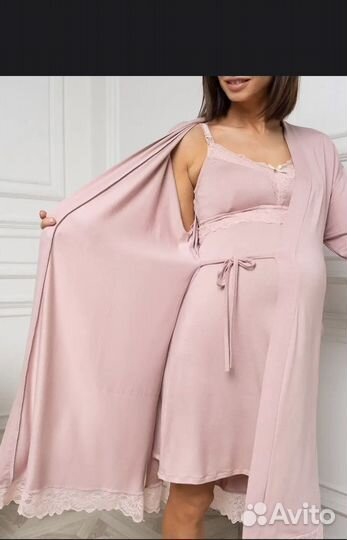 Халат и сорочка для беременных 44