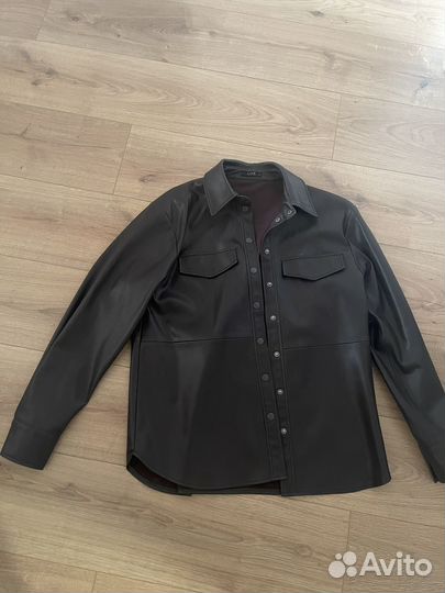 Кожаная рубашка lime