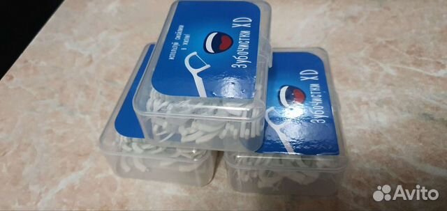 Зубочистка + Зубная нить. Новая.В коробке 50 шт