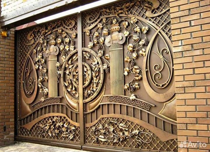 Ворота,Ворота кованые,Ворота металлические