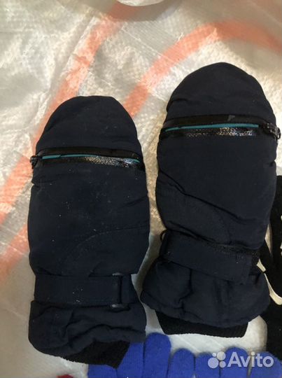 Теплые варежки и перчатки на 6/8 лет