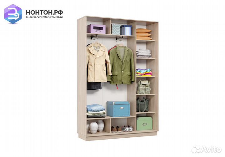 Шкаф-купе двухдверный Арго ясень шимо светлый