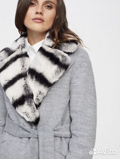 Пальто зимнее, повязка на голову