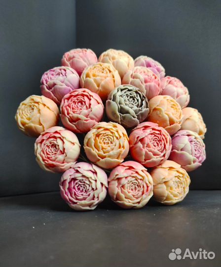 Шоколадные Пионы - 19 шт в Букете