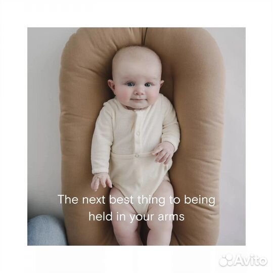 Кокон для новорожденных snuggle me organic новый