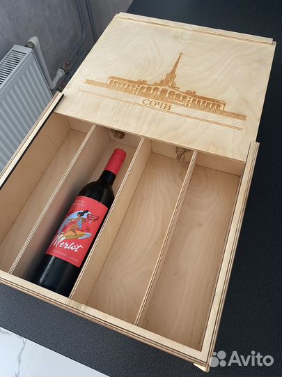 Деревянный ящик для вина