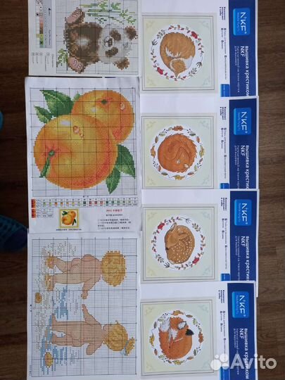 Схемы от наборов для вышивания