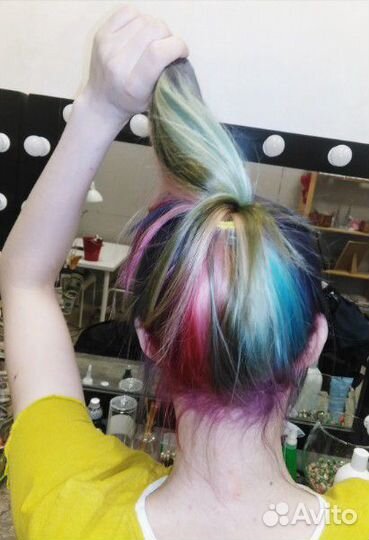 Яркие окрашивания волос