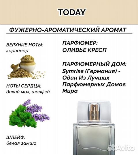 Духи Today Парфюмерный набор Мужской (Новый)