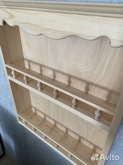 Полка настенная деревянная в стиле прованс