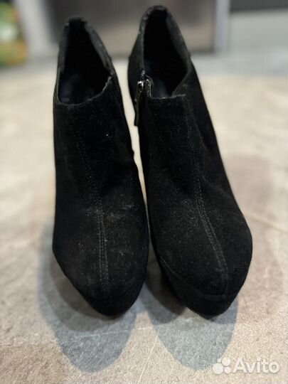 Ботильоны 38 размер натуральная замша
