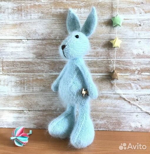 Вязаные игрушки зайка