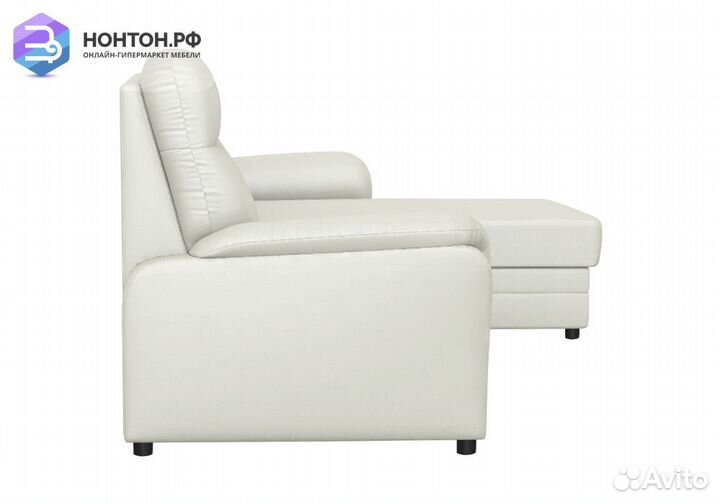 Диван угловой дельфин Омега 2-1 молочный