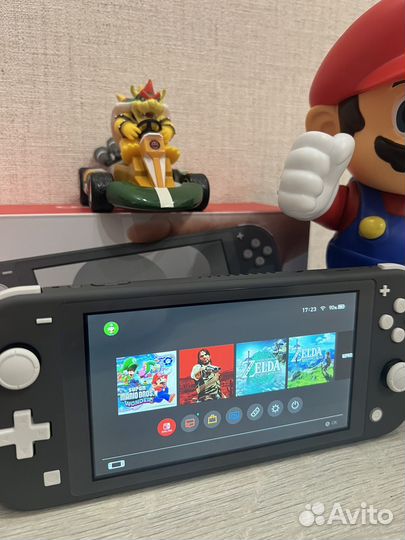 Nintendo Switch Lite Серый Прошитая 25 игр