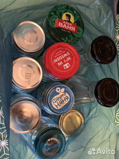 Баночка от детского питания и трехлитровые