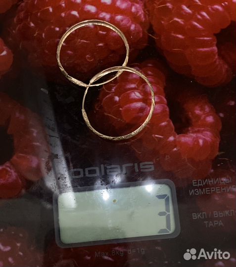 Золотые серьги конго