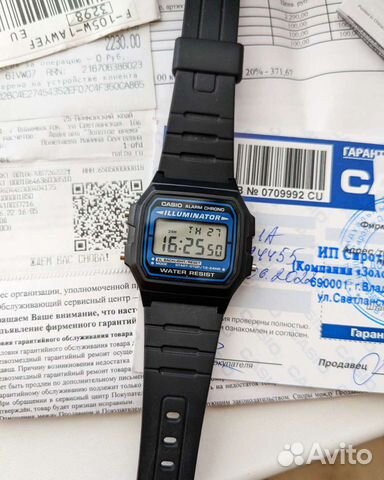 Часы Casio F-105 новые