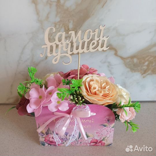 Букет из мыльных цветов для мамы