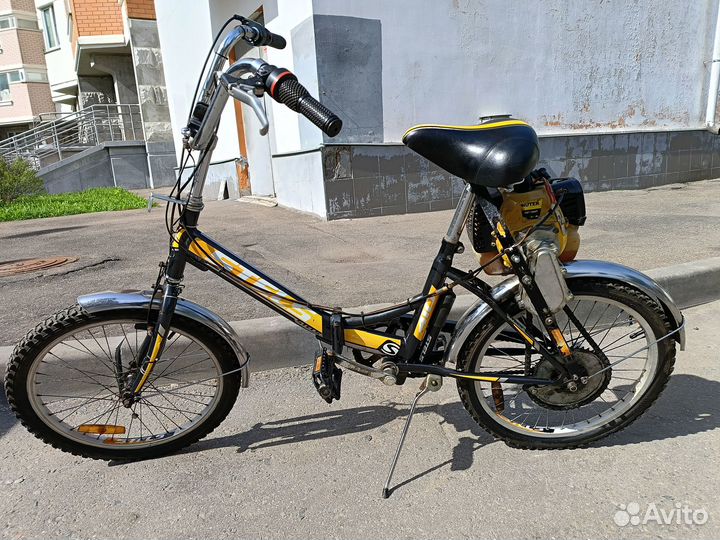 Складной мотовелосипед дырчик мопед Wagnerland