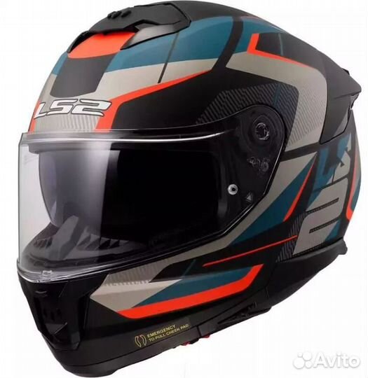 Шлем LS2 FF808 Stream 2 Road Matt Black Blue