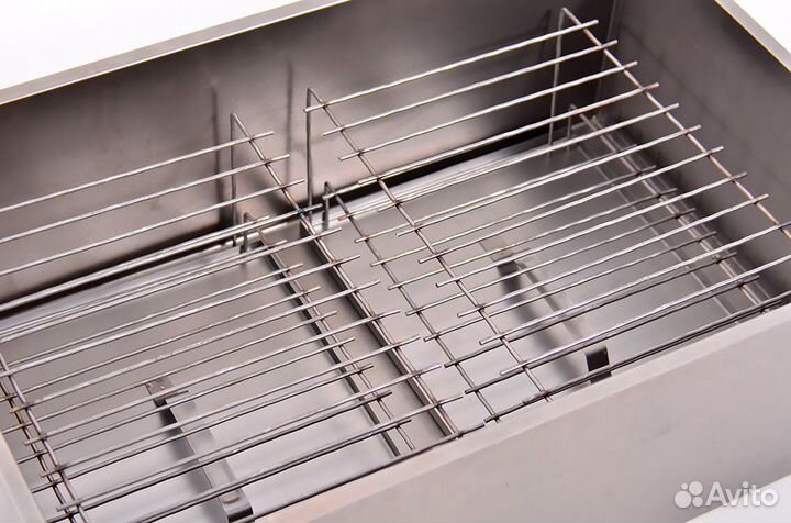 Коптильня двухъярусная 580х380х220 сталь 1.0мм