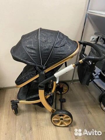 Коляска 2в1 трансформер Luxmom с сумкой новая