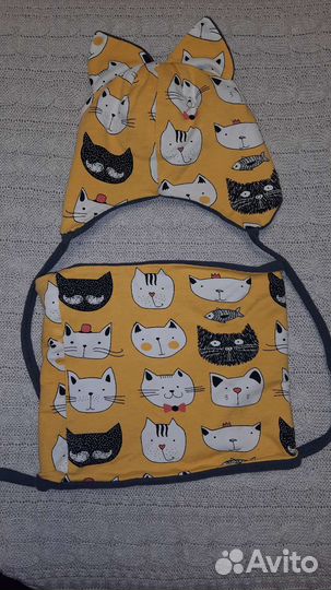 Комплект шапка и снуд для девочки 48