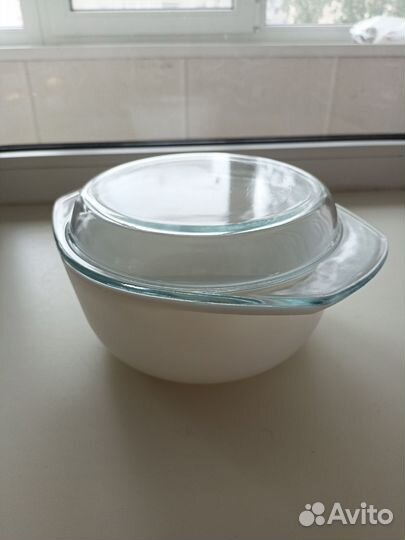 Кастрюля керамическая с стеклянной крышкой