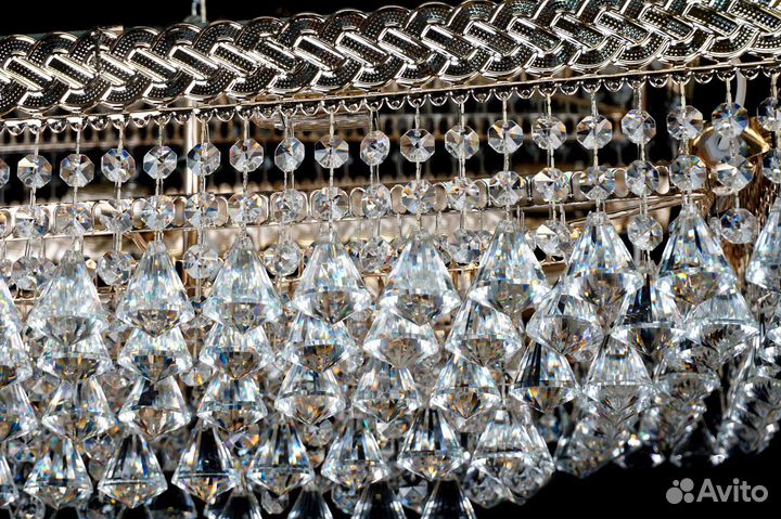 Люстра хрустальная потолочная 