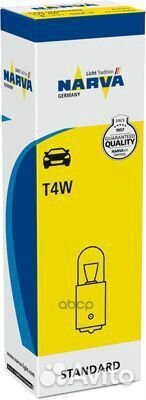 Лампа T4W 12V BA9s min10 17131 3000 Narva