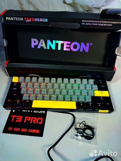 Новая игровая клава panteon T3 CS HS RB White