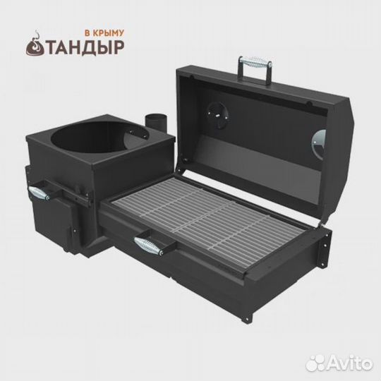 Крышка-гриль с чугунной решеткой для Искандер 400