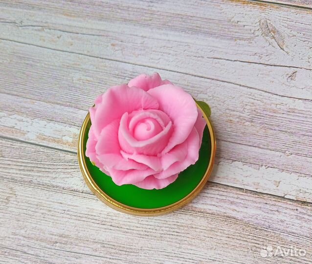 Роза мыло в мини-куполе