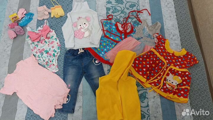 Пакет вещей на девочку 80-86