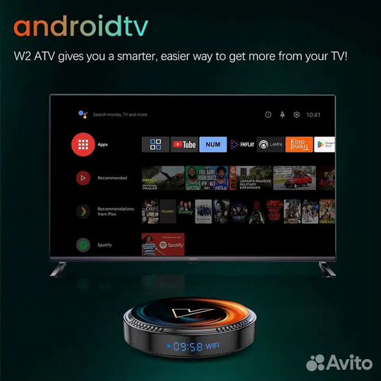 Android tv box Vontar X2 4/32 + аэромыш