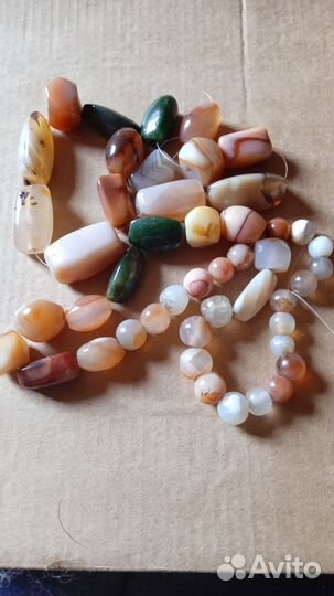 110 шт бусины индийский агат сердолик