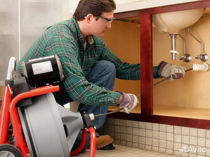 Устранение засоров труб от 50 до 200 мм