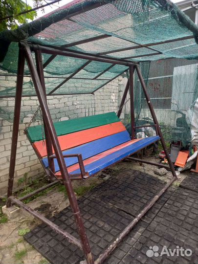 Садовые качели бу