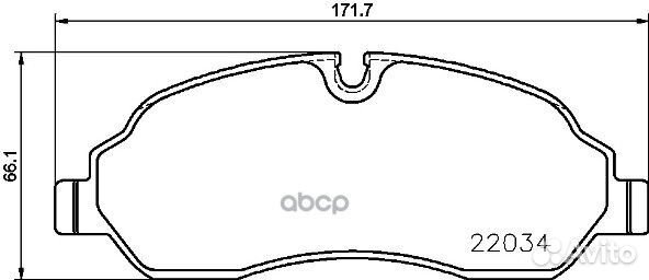 Колодки тормозные дисковые передн. ford transit