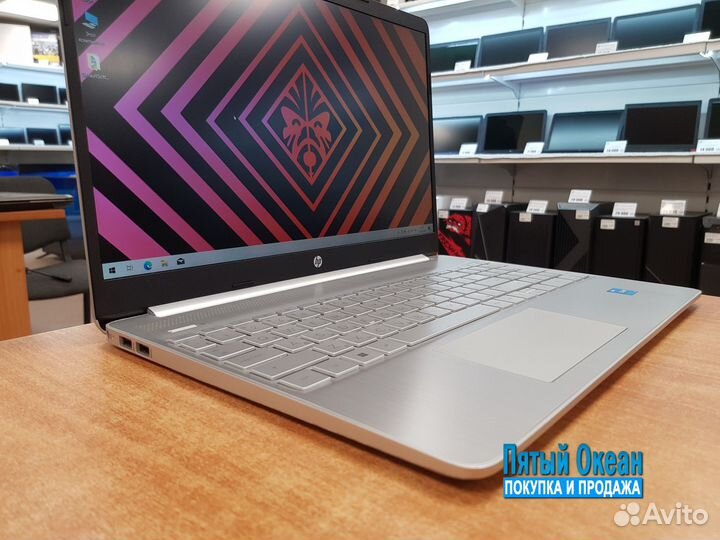 Ноутбук HP FHD, Core i3 1115G4, RAM 8Gb, SSD, UHD