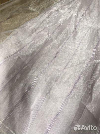 Тюль с багетом