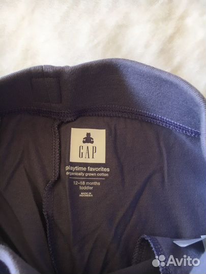 Брюки джоггеры GAP новые для малышек 12-18 месяцев