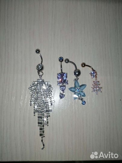 Серьги (пирсинг) в пупок