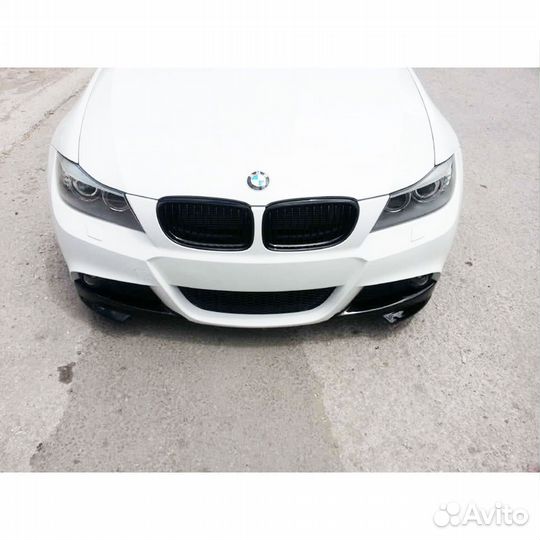 Клыки переднего бампера BMW E90 M 05-08 (до рест)
