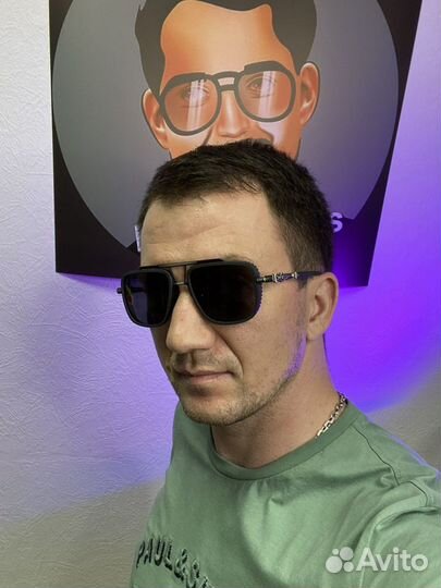 Очки chrome hearts мужские